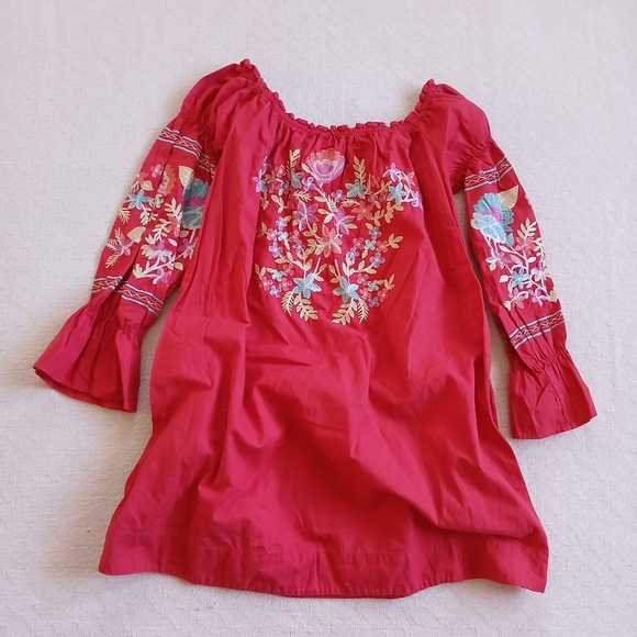 Free People Dresses & Skirts - free people ♡ fleur du jour mini embroidered floral dress medium boho